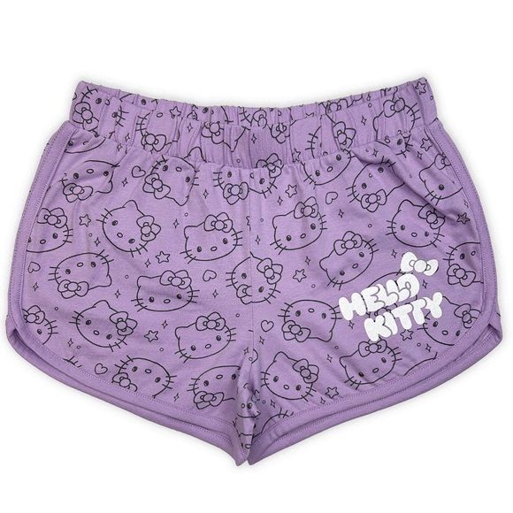 Sanrio Hello Kitty Purple PJ Shorts NWT - Picture 1 of 6